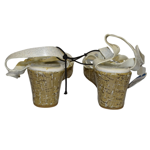 Arizona Jeans Co. Girls Stacey Embellished Wedge Sandals Shoes Size 4 - Picture 5 of 6